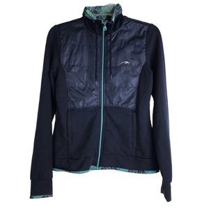 Marathon Sportswear Jacket Womens Size Small Blue Activewear Zipper‎ Pockets